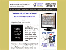 Tablet Screenshot of alternativesolutionsmedia.com